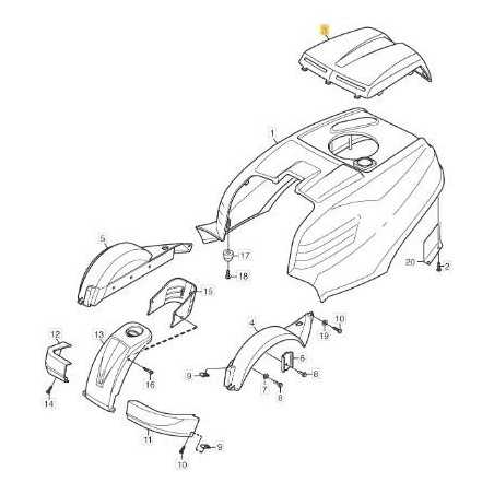TAPA DE MOTOR ORIGINAL STIGA (GRIS) - 1134-5393-01 | NewgardenParts.com