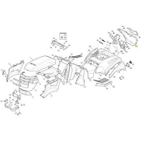 REAR COVER MTR SD BLACK ORIGINAL STIGA - 325110523/0 | NewgardenParts.com