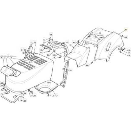 TAPA RUEDA AMARILLO 122410 NJ92 ORIGINAL STIGA - 325110323/0 | NewgardenParts.com