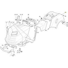 COPERTURA RUOTE NERO 901510 NJ92 ORIGINALE STIGA - 325110392/0 | NewgardenParts.com