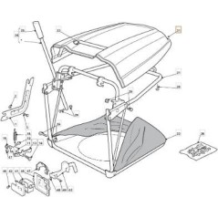 TAPA DE BOLSA AMARILLA 122410 NJ92 HE ORIGINAL STIGA - 325110319/0