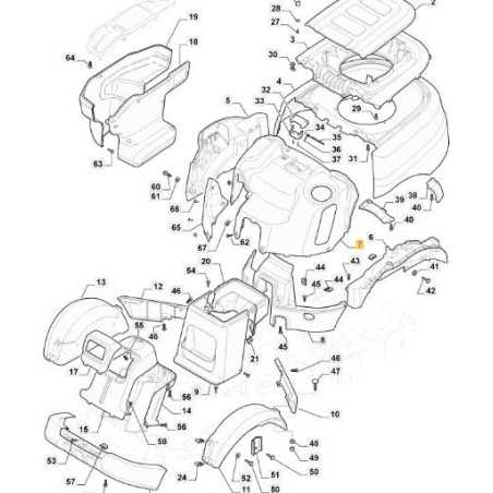 TANK COVER PFM GRAY NCS800N ORIGINAL STIGA - 337110328/0 | NewgardenParts.com