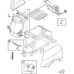 ORIGINAL STIGA GRAY PP RADIATOR UPPER COVER - 1137-0645-01 | NewgardenParts.com