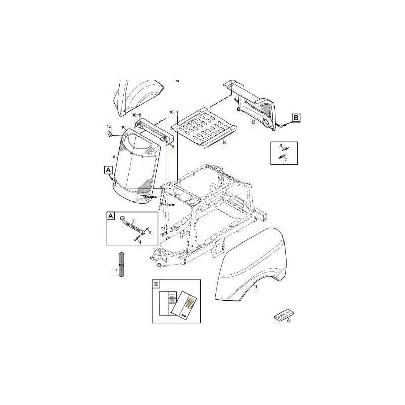 ORIGINAL STIGA GRAY PP RADIATOR UPPER COVER - 1137-0645-01