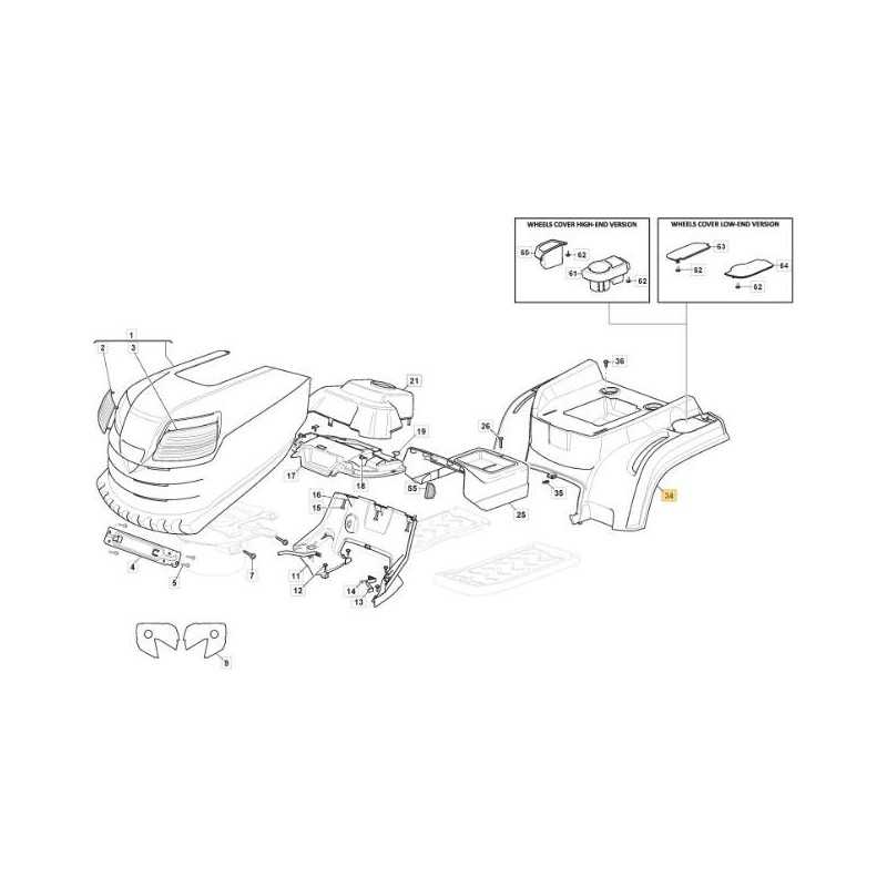 SCHWARZE RADABDECKUNG 901510 MP 84C ORIGINAL STIGA - 325110435/1