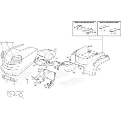 TAPA RUEDA ROJO 300941 MP 84C ORIGINAL STIGA - 325110432/2 | NewgardenParts.com