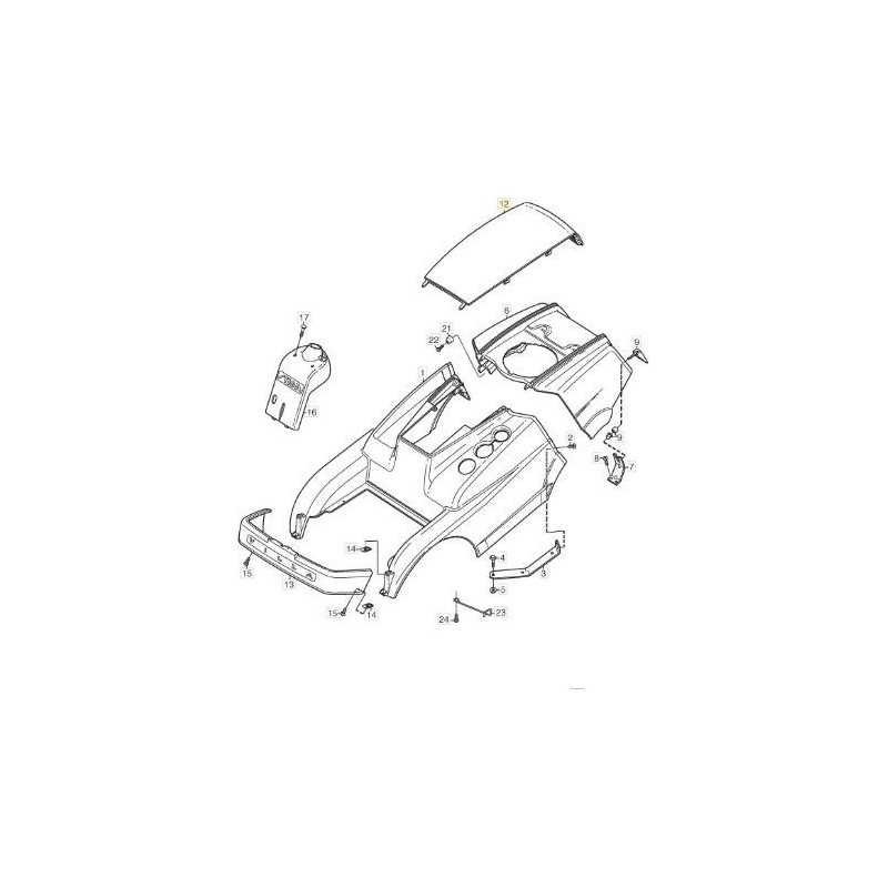 COUVERCLE MOTEUR ORIGINAL STIGA - 1134-4789-01