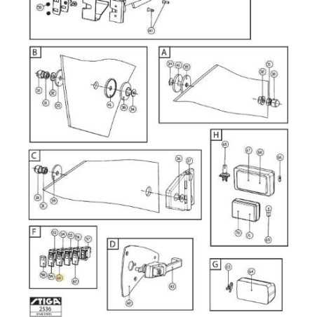 TAPA LÁMPARA ORIGINAL STIGA - 1319-1104-01 | NewgardenParts.com
