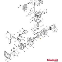 ORIGINAL STIGA CRANKSHAFT ASSEMBLY - 118801887/0
