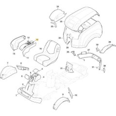 DASHBOARD S/LIFT HYDR.-CHOKE-IN.C/FR.-MAN LIFTING ORIGINAL STIGA - 1134-6096-07 | NewgardenParts.com