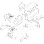 TABLEAU DE BORD S/LIFT HYDR.-STARTER-IN.C/FR.-MAN LEVAGE ORIGINAL STIGA - 1134-6096-07