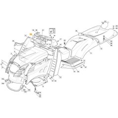 CRUSCOTTO KIT NCS8000N TCP C/F INT.FR. (FTI) ORIGINALE STIGA - 325120279/0