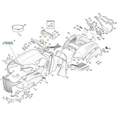 ARMATURENBRETT-KIT TX HE GRAU NCS8000N S/C(FTI) ORIGINAL STIGA - 325120281/0