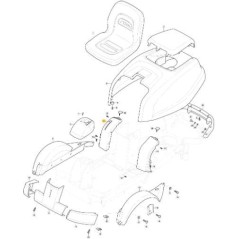 KIT TABLEAU DE BORD DROIT HYDRO VC GRIS NCS8000N ORIGINE STIGA - 337120151/0 | NewgardenParts.com