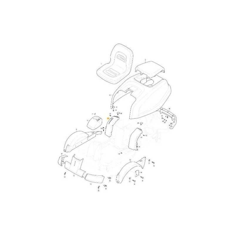 DASHBOARD KIT RIGHT HYDRO VC GRAY NCS8000N ORIGINAL STIGA - 337120151/0