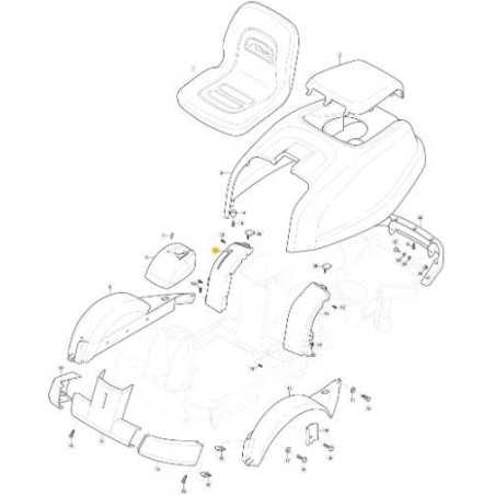 KIT TABLEAU DE BORD DROIT HYDRO VC GRIS NCS8000N ORIGINE STIGA - 337120151/0 | NewgardenParts.com