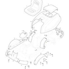 CRUSCOTTO KIT SX HYDRO VC GRIGIO NCS8000N ORIGINALE STIGA - 337120152/0