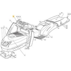 BLACK CONTROL DASHBOARD 901510 TCP HY ORIGINAL STIGA - 125120153/1 | NewgardenParts.com