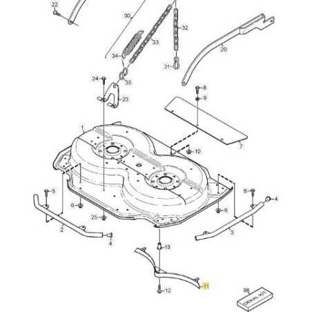 DEFLECTOR mulching 95 ORIGINAL STIGA - 1134-6229-01 | NewgardenParts.com