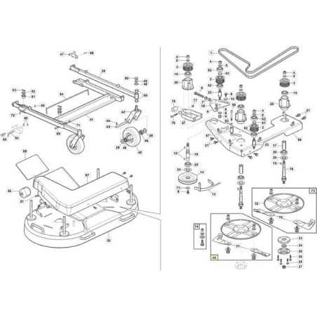 PRE-ASSEMBLED RIGHT BLADE HOLDER DISC - ORIGINAL STIGA GTR - 118830481/0 | NewgardenParts.com