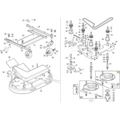 PRE-ASSEMBLED LEFT BLADE HOLDER DISC - ORIGINAL STIGA GTR - 118830482/0 | NewgardenParts.com