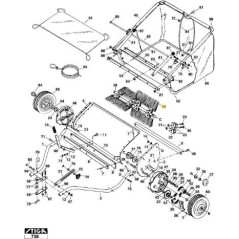 BROSSE ÉLÉMENT 42 ORIGINAL STIGA - 1319-2630-01 | NewgardenParts.com