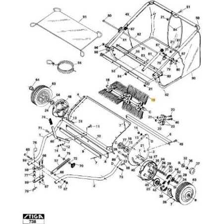 BÜRSTENELEMENT 42 ORIGINAL STIGA - 1319-2630-01 | NewgardenParts.com