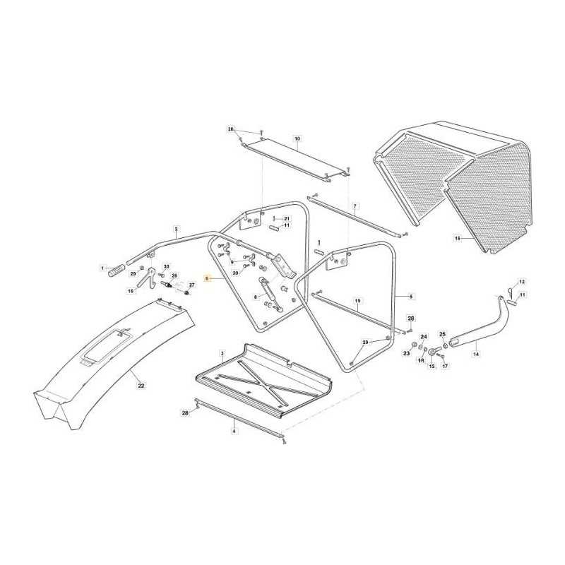 FIANCATA DX CESTO KIT VRN ORIGINALE STIGA - 118830500/0