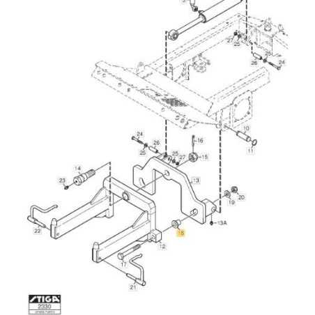 RONDELLA FLANGIA ORIGINALE STIGA - 1134-7204-01 | NewgardenParts.com