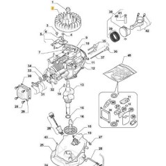 ORIGINAL STIGA COMP FLYWHEEL - 118550905/0