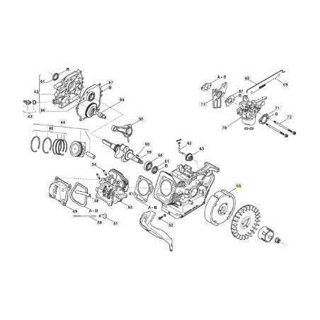 VOLANT MOTEUR ORIGINAL STIGA COMP - 118550489/0 | NewgardenParts.com