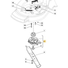 BREMSKUPPLUNGSBLATT NP53 WARNER 5915 ORIGINAL STIGA - 118399051/0 | NewgardenParts.com