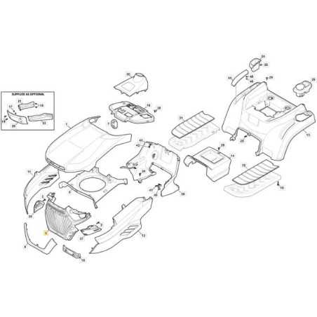 VORDERE HAUBE SDST SCHWARZ ORIGINAL STIGA - 325076997/0 | NewgardenParts.com