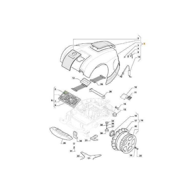 CONJUNTO DE CARCASA ALPINA AR1 500 ORIGINAL STIGA - 112600195/0