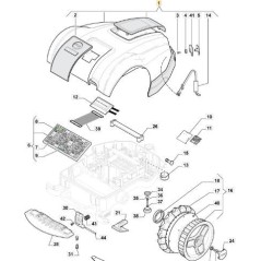 AUTOCLIP KAPPE MONTAGE 223 ORIGINAL STIGA - 112600236/0