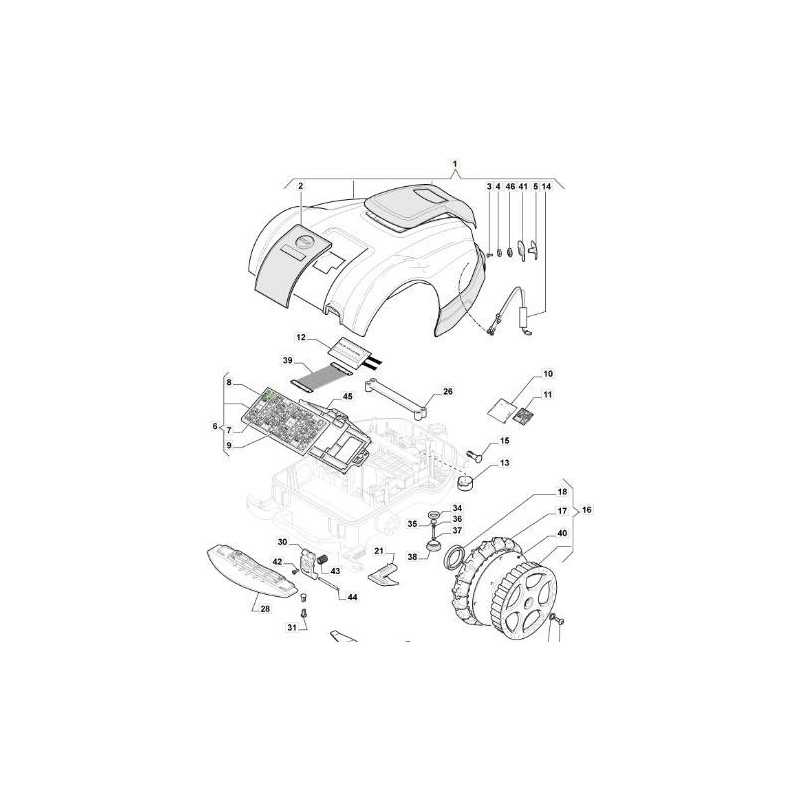 ASSEMBLAGE DE COUVERCLE DE MONTAGE MTF2000 ORIGINAL STIGA - 112600358/0