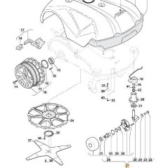 ENSEMBLE ROUE AVANT DROITE (L300) ORIGINE STIGA - 112600259/0 | NewgardenParts.com