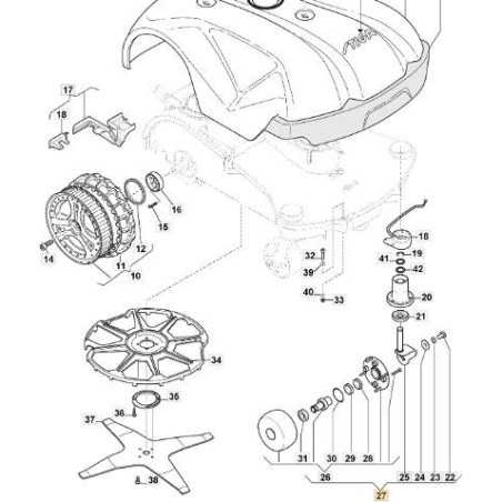 FRONT RIGHT WHEEL ASSEMBLY (L300) ORIGINAL STIGA - 112600259/0 | NewgardenParts.com