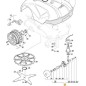 ENSEMBLE ROUE AVANT GAUCHE (L300) ORIGINE STIGA - 112600260/0
