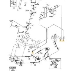 HYDRAULIC HOSE (1400 MM) ORIGINAL STIGA - 1134-4228-01 | NewgardenParts.com