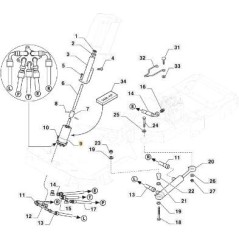 DIRECCION ASISTIDA ORBITROL PFM ORIGINAL STIGA - 187305500/0 | NewgardenParts.com