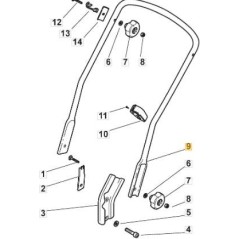MANIJA INFERIOR STIGA ORIGINAL - 81006613/0 | NewgardenParts.com