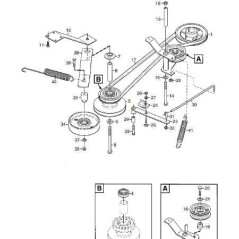 ZWISCHENRIEMENSCHEIBENBAUGRUPPE ORIGINAL STIGA - 1134-6617-01 | NewgardenParts.com