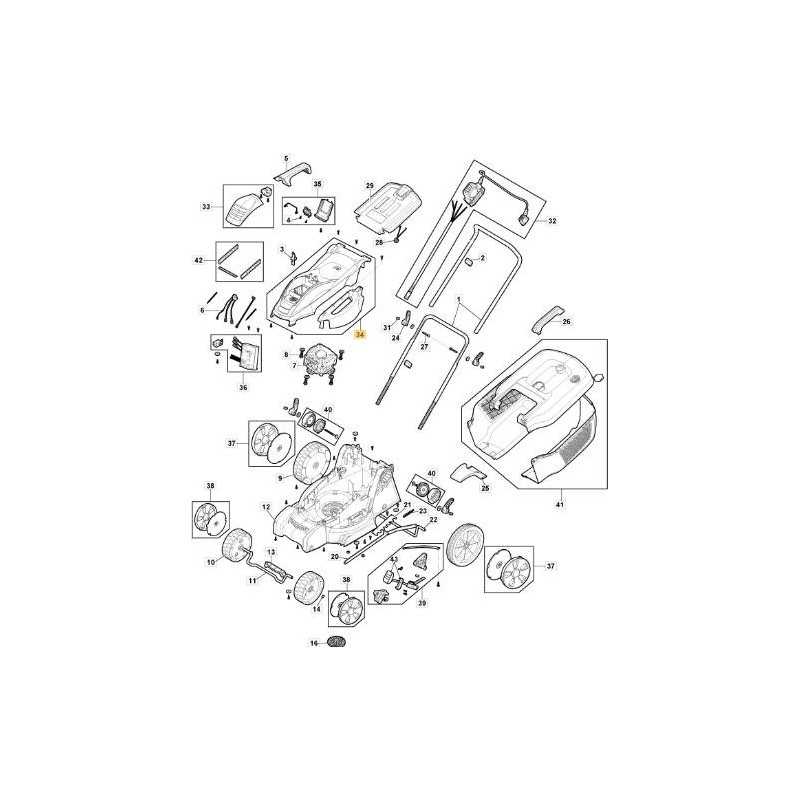 KIT DE COUVERTURE ESTHÉTIQUE E 340 Li 40 ORIGINAL STIGA - 118811042/0