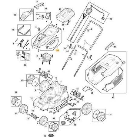 ÄSTHETISCHES ABDECKUNGS-KIT E 340 Li 40 ORIGINAL STIGA - 118811042/0 | NewgardenParts.com