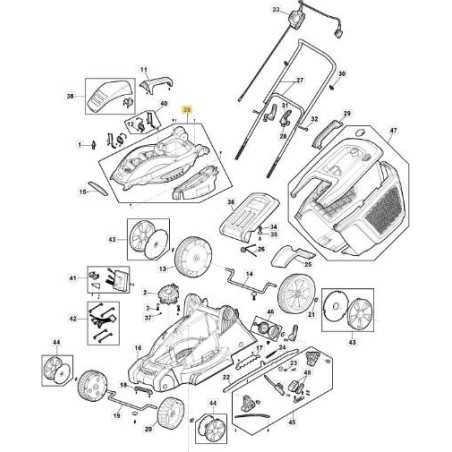 ÄSTHETISCHES ABDECKUNGS-KIT E 380 Li 40 ORIGINAL STIGA - 118811051/0 | NewgardenParts.com