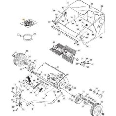 SCREW KIT/COMPONENTS COLLECTOR 42 COMP ORIGINAL STIGA - 118890299/0 | NewgardenParts.com