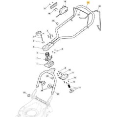 MAN. UPPER COMF.BATT.CP1-MP1-MC+IMP.GRAY ORIGINAL STIGA - 381007714/0 | NewgardenParts.com
