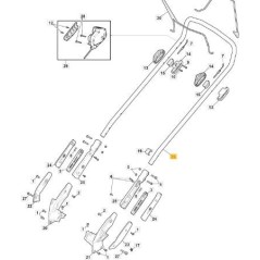 BATTERIE ERGO BULLDOG.MP2 POIGNEE GRIS+ORIGINAL STIGA IMP - 381007682/0 | NewgardenParts.com