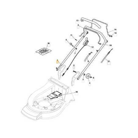 UPPER HANDLE ERGO NP 53 BBC ASTRAL GRAY ORIGINAL STIGA - 381006875/0 | NewgardenParts.com